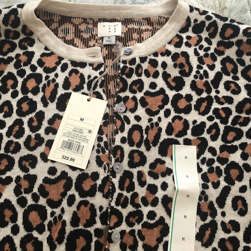 Leopard print sweater